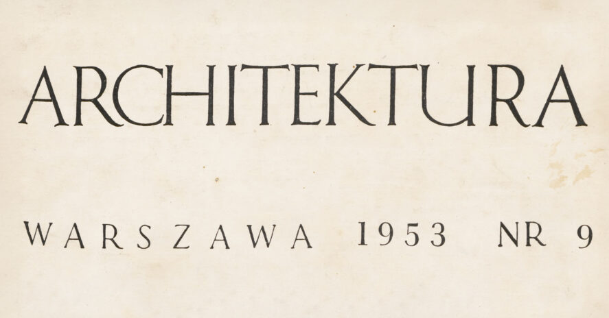 ARCHITEKTURA NR 9 (1953) - PDF